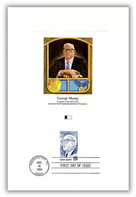 4902742 FDC - 1994 George Meany Proofcard