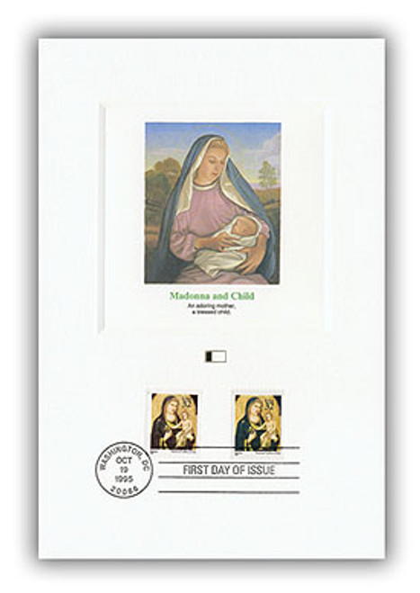 4904605 FDC - 1995 Madonna and Child Bklt/Sht Proofcard