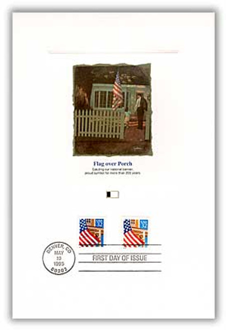 4904788 FDC - 1995 32c Flag/Porch Booklet/Sheet Proofcard