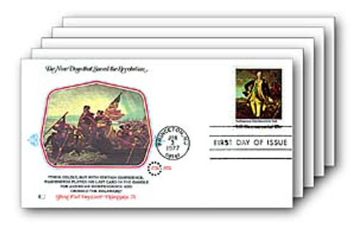 54461 FDC - 1977 9 Days That Saved The Revolution, 5 Cvrs