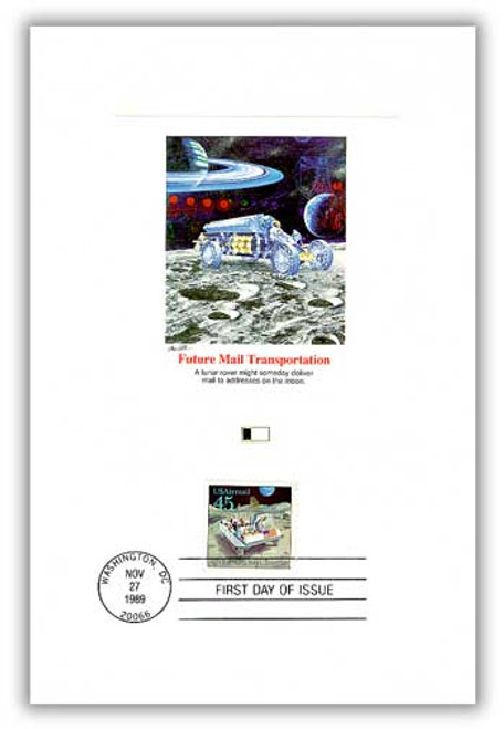 55782 FDC - 1989 Moon Rover Proofcard