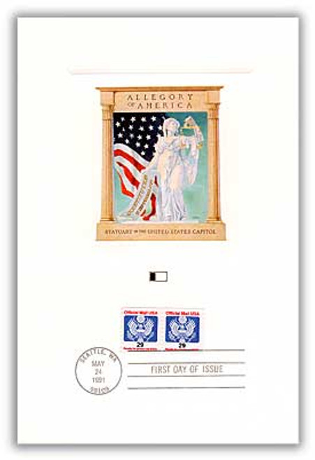 55872 FDC - 1991 Official Mail Coil 29c Proofcard