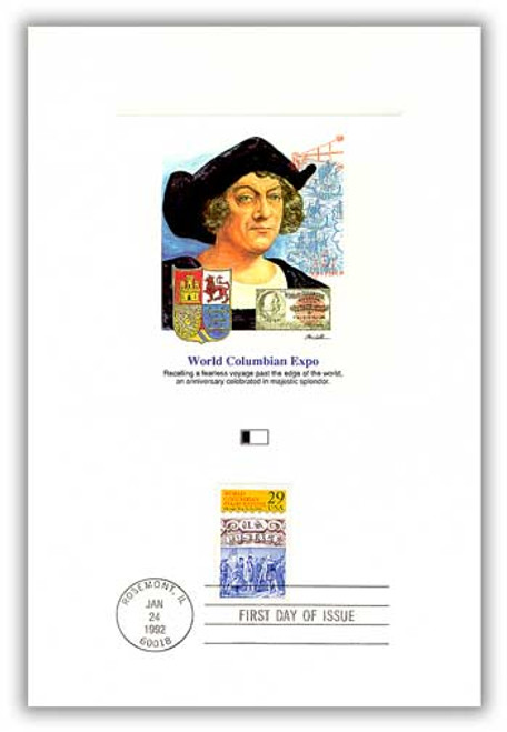 55954 FDC - 1992 World Columbian Expo Proofcard