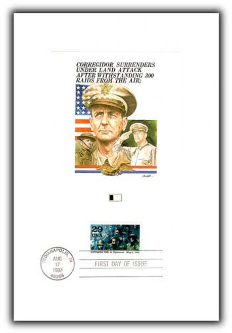 56062 FDC - 1992 WWII Corregidor Proofcard