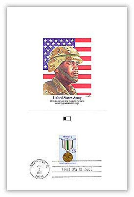 58667C FDC - 1991 Desert Storm 29c Army Proofcard