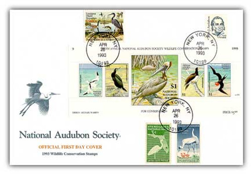 59334C FDC - 1993 Audubon Presentation Cvr w/Titlecrd