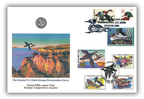 594397 FDC - 1994 Russia-U.S. Duck Pres Cover w/Info