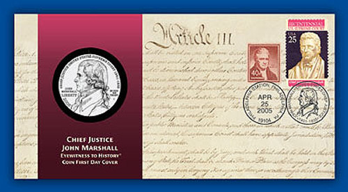 59756A FDC - 2005 Chief Justice John Marshall PNC