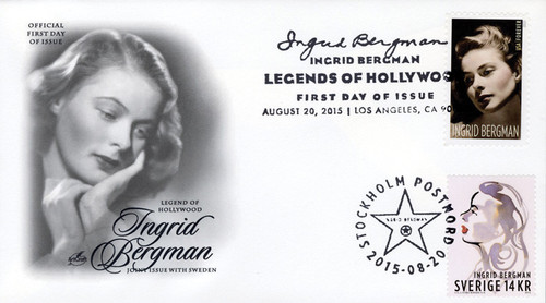 AC48 FDC - 2005 Joint Issue - US and Sweden - Ingrid Bergman