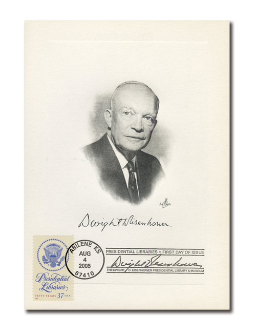 AC706 FDC - Dwight D. Eisenhower, 8/4/2005, Presidential Libraries, #3930