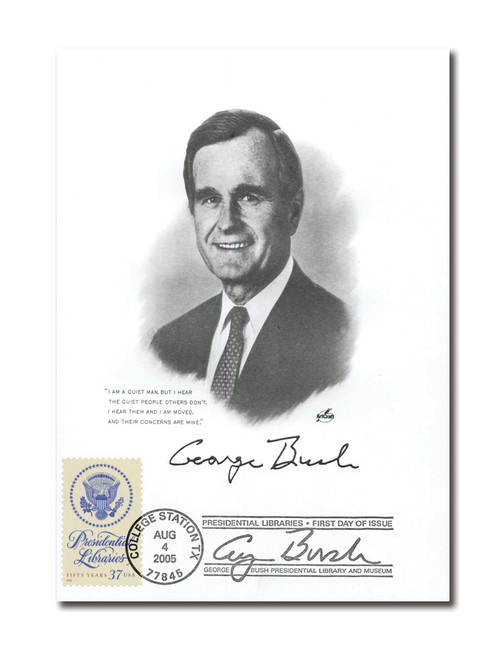 AC708 FDC - George Bush, 8/4/2005, Presidential Libraries, #3930