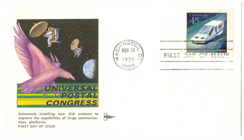 C126b FDC - 1989 45c Future Mail Transport s/s singl