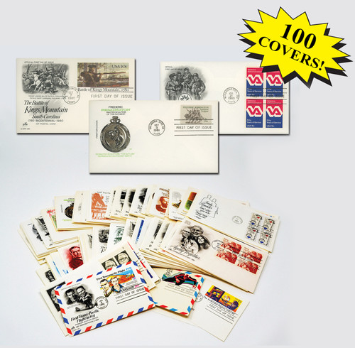 MCV019 FDC - 1980s First Day Covers, Collection of 100