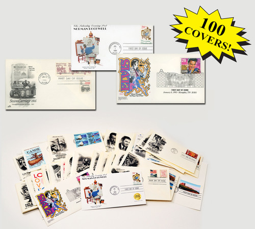 MCV020 FDC - 1990s First Day Covers, Collection of 100