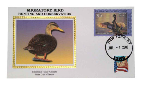 RW67A FDC - 2000 $15 Federal Duck Stamp - Mottled Duck, s/a