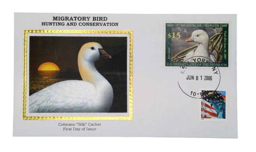 RW73A FDC - 2006 $15.00 Federal Duck Stamp - Ross' Goose, s/a
