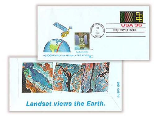 UC58 FDC - 1985 36c Air Post Envelope - Landsat