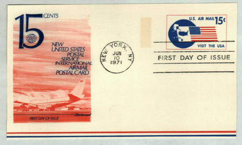 UXC11 FDC - 15c 1971 Visit the USA
