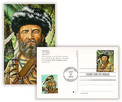 UX180 FDC - 1994 19c Jim Bridger Postal Card