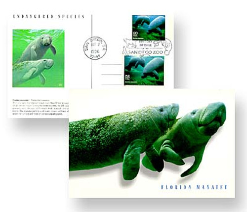 UX269 FDC - 1996 Manatee PC w/32c Stamp
