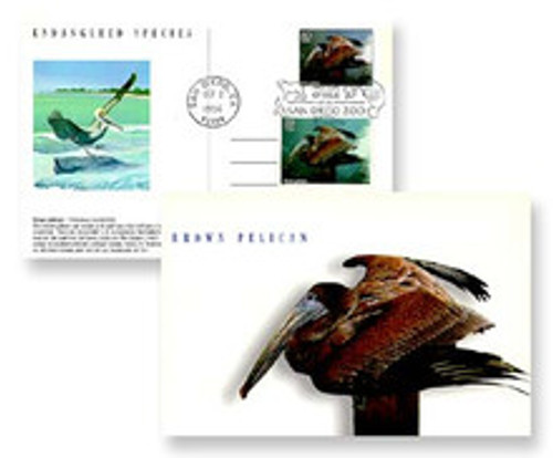 UX278 FDC - 1996 20c Canc PC-Brown Pelican