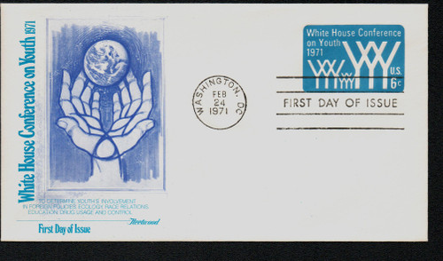 U555 FDC - 1971 6c Stamped Envelopes and Wrappers - light blue