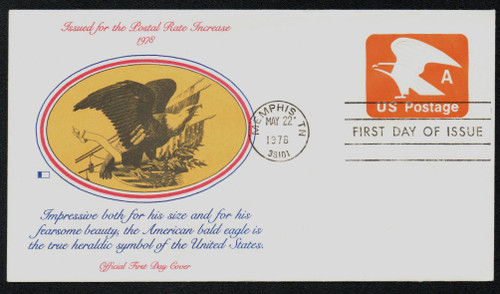 U580 FDC - 1978 15c Stamped Envelopes and Wrappers - orange