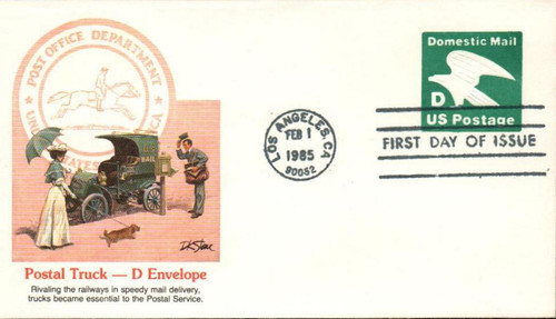 U607 FDC - 1985 22c "D" Domestic Mail Envelope