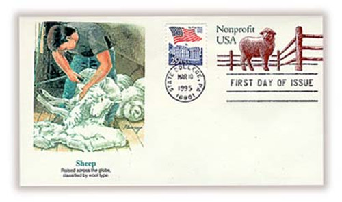 U635 FDC - 1995 5c Sheep PSE FDC