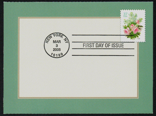 U657 FDC - 2005 37c White Lilacs & Pink Roses FDC
