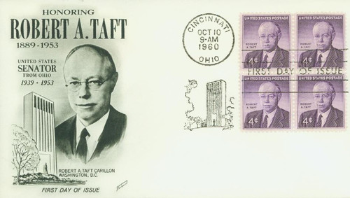 1161 FDC - 1960 4c Senator Robert A. Taft