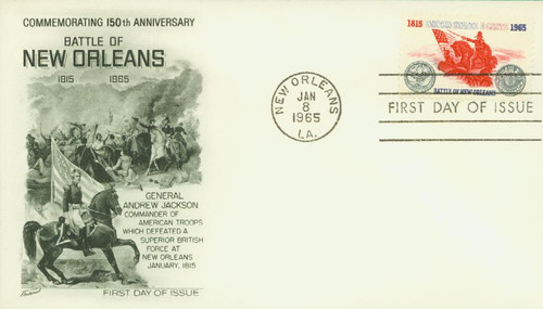 1261 FDC - 1965 5c Battle of New Orleans