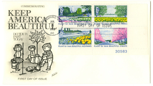 1365-66 FDC - 1969 6c Plant For Beautiful Cities-Parks Cmbo