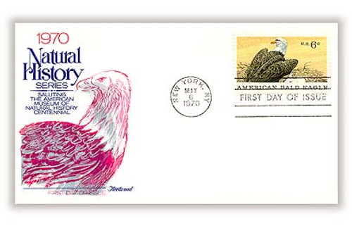 1387 FDC - 1970 6c Natural History: American Bald Eagle