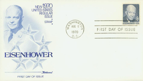 1393 FDC - 1970 6c Dwight D. Eisenhower