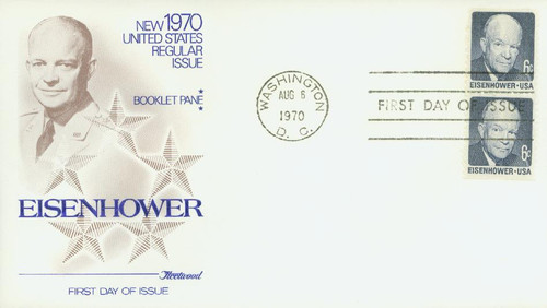 1395cs FDC - 1972 8c D. Eisenhower