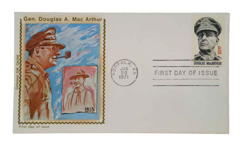 1424 FDC - 1971 6c General Douglas MacArthur