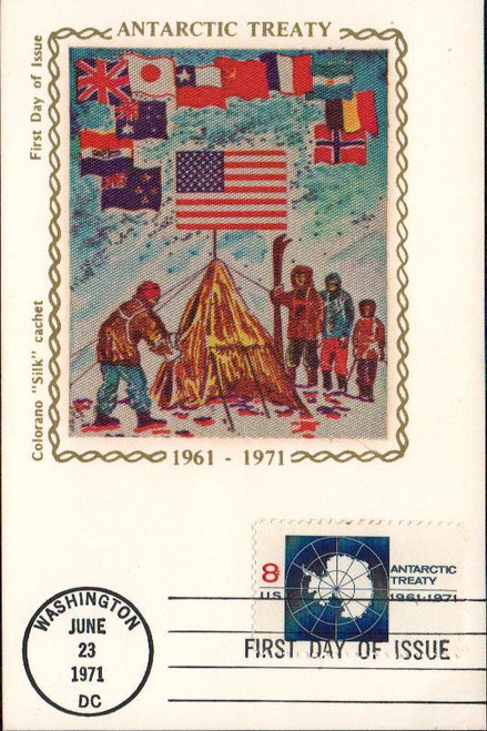 1431 FDC - 1971 8c Antarctic Treaty