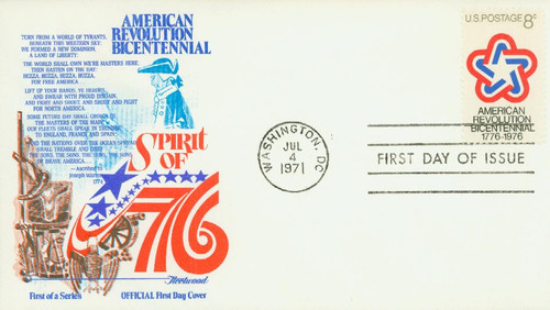 1432 FDC - 1971 8c American Revolution Bicentennial