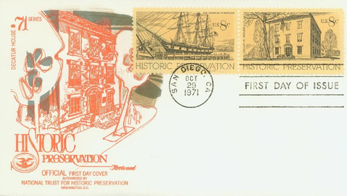 1440-41 FDC - 1971 8C Decatur-Morgan