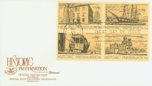 1440-43 FDC - 1971 8c Historic Preservation