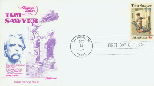 1470 FDC - 1972 8c Tom Sawyer