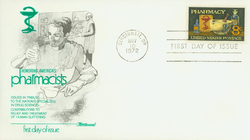 1473 FDC - 1972 8c Pharmacy