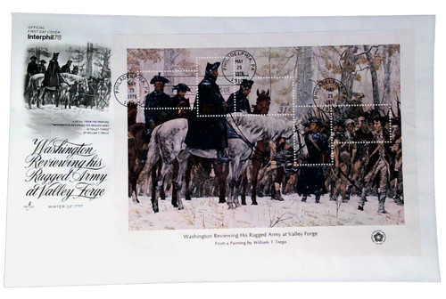 1689 FDC - 1976 Washington Review Army Valley Forge