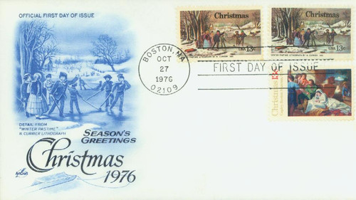 1701-03 FDC - 1976 Christmas