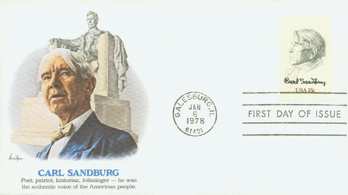 1731 FDC - 1978 13c Carl Sandburg