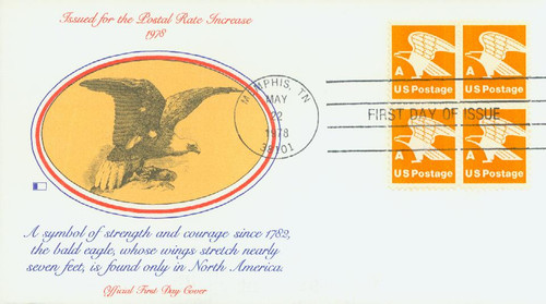 1735 FDC - 1978 15c A-rate Eagle, perf 11