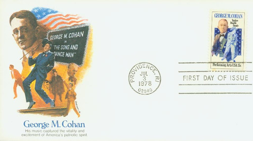 1756 FDC - 1978 15c Performing Arts: George M. Cohan