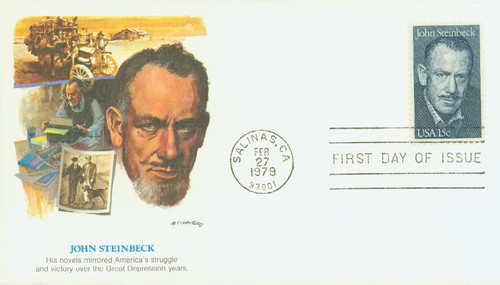 1773 FDC - 1979 15c Literary Arts: John Steinbeck