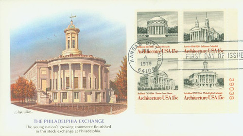 1779-82 FDC - 1979 15c American Architecture